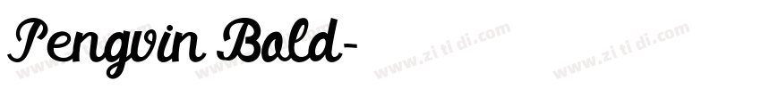 Pengvin Bold字体转换